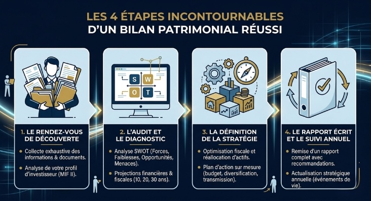 4 étapes d'un bilan patrimonial réussi
