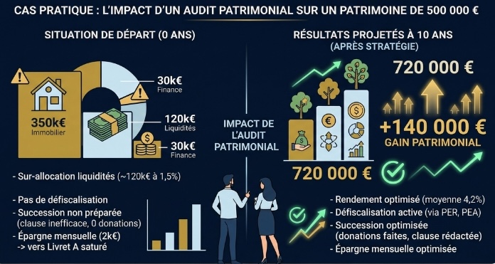 Cas concret impact bilan patrimonial